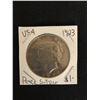 Image 1 : 1923 USA PEACE SILVER DOLLAR
