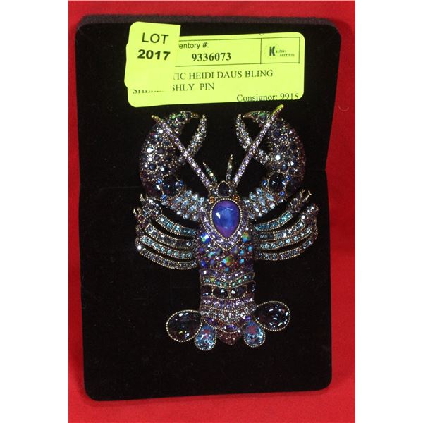 AUTHENTIC HEIDI DAUS BLING SHELLFISHLY  PIN