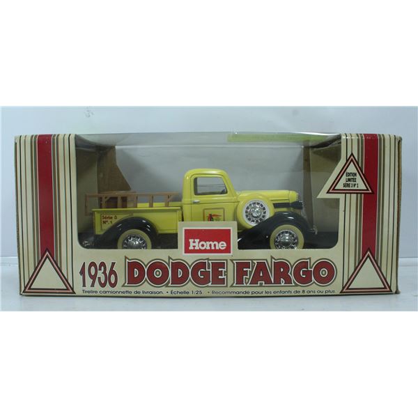 METAL DIE CAST 1936 DODGE FARGO TRUCK BANK