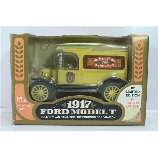 METAL DIE CAST 1917 FORD MODEL T BANK