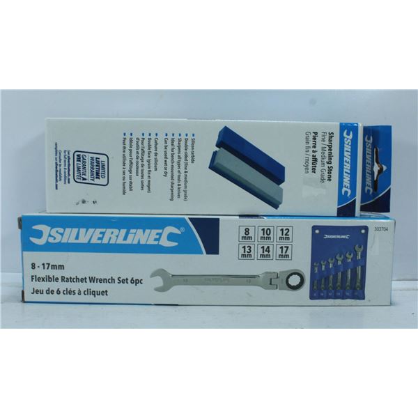 NEW 2 SILVERLINE C FLEXIBLE RATCHET