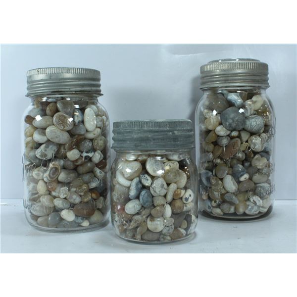 AGATES- LARGE LOT OF VINTAGE SEALER JARS
