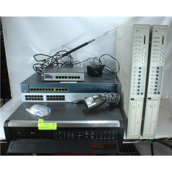FULL SHELF OF SECURITY, VIDEO, AUDIO & ELECTRICAL