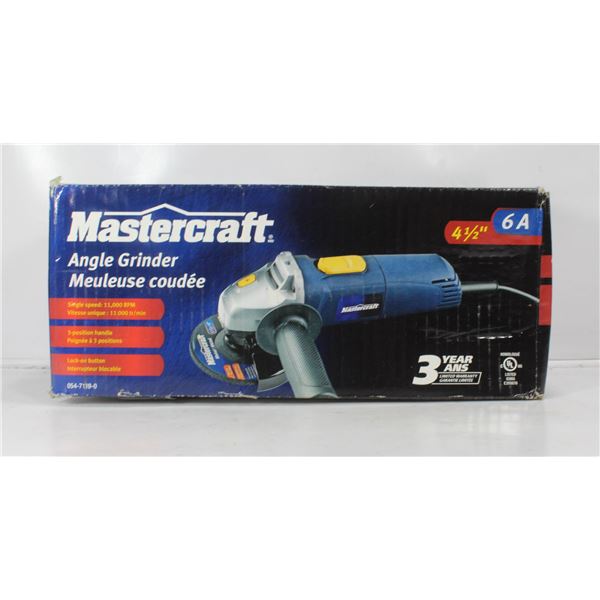 MASTERCRAFT 4 1/2" ANGLE GRINDER