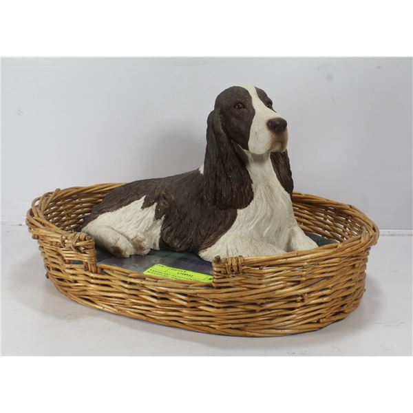 SANDICAST HAND PAINTED SCULPTURE- SPRINGER