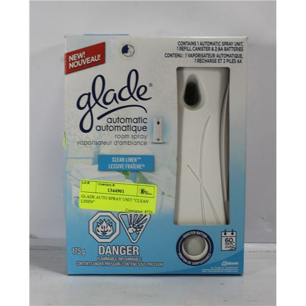 GLADE AUTO SPRAY UNIT "CLEAN LINEN"