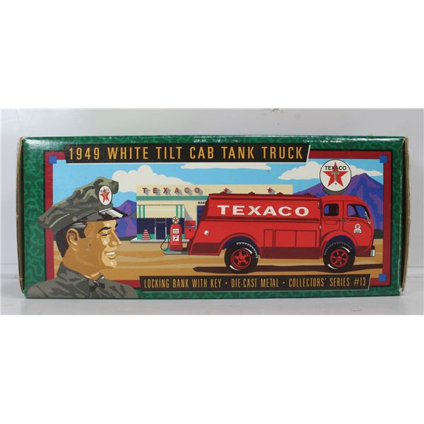 METAL DIE CAST 1949 TEXACO TANKER BANK
