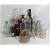 Image 1 : ANTIQUE JARS, BOTTLES & ELECTRICAL INSULATORS-