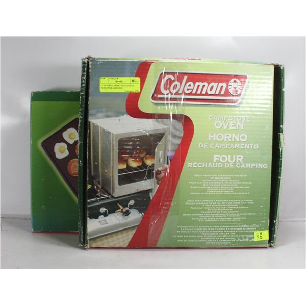 COLEMAN CAMPSTOVE OVEN & NON-STICK GRIDDLE