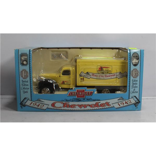 METAL DIE CAST 1942 CHEVROLET TRUCK BANK
