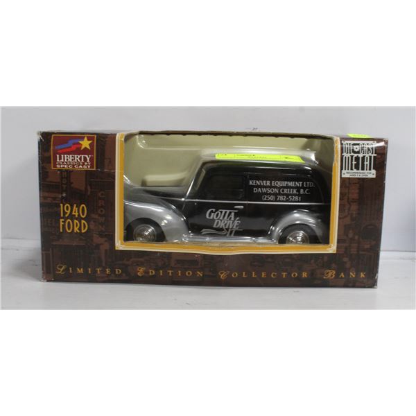 METAL DIE CAST 1940 FORD LIBERTY CLASSIC BANK