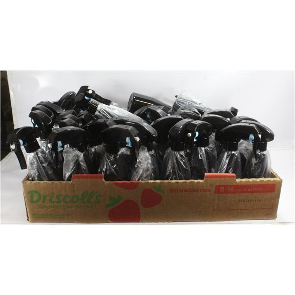 LARGE FLAT OF NEW SPRAY BOTTLES.