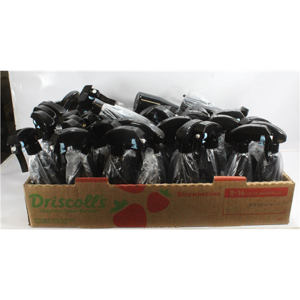 LARGE FLAT OF NEW SPRAY BOTTLES.