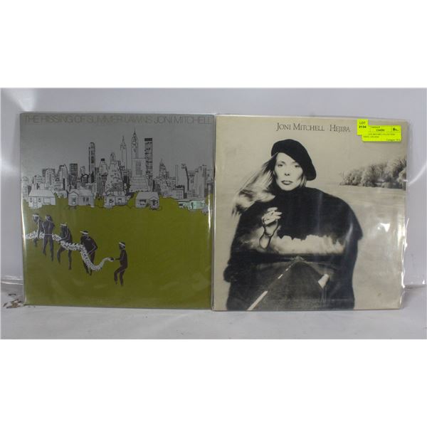 2 ESTATE RECORD COLLECTION VINYL LPS.JONI