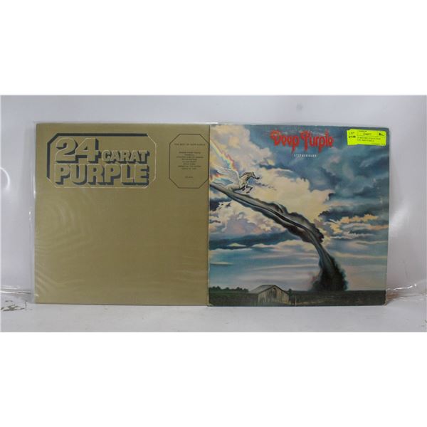 2 ESTATE RECORD COLLECTION VINYL LPS. DEEP PURPLE