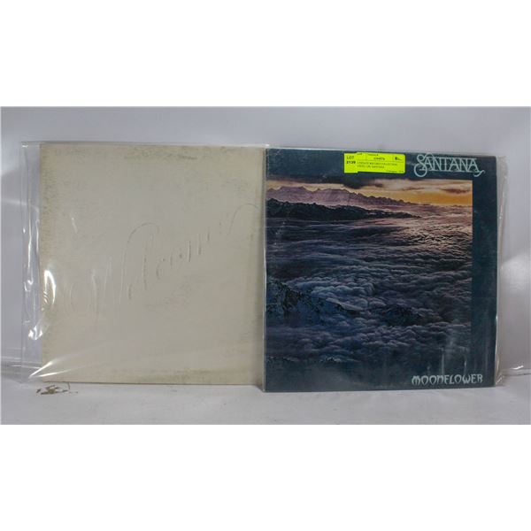 2 ESTATE RECORD COLLECTION VINYL LPS. SANTANA