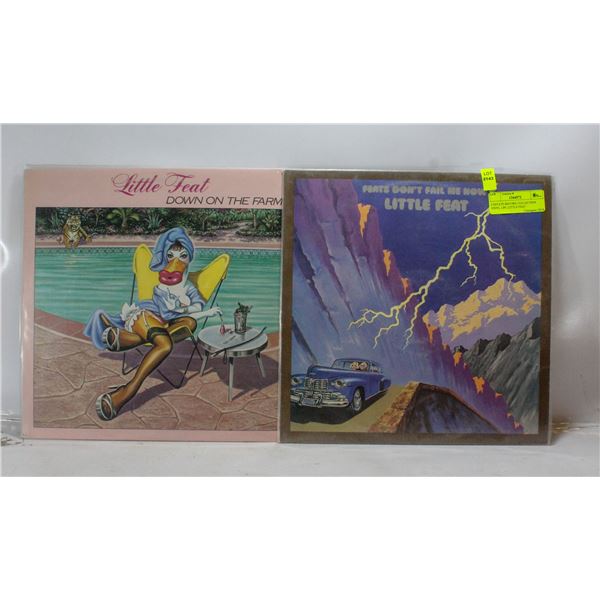 2 ESTATE RECORD COLLECTION VINYL LPS. LITTLE FEAT