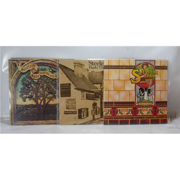 3 ESTATE RECORD COLLECTION VINYL LPS.STEELEYE