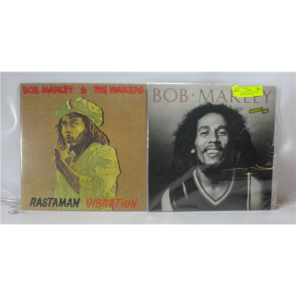 2 ESTATE RECORD COLLECTION VINYL LPS. BOB MARLEY