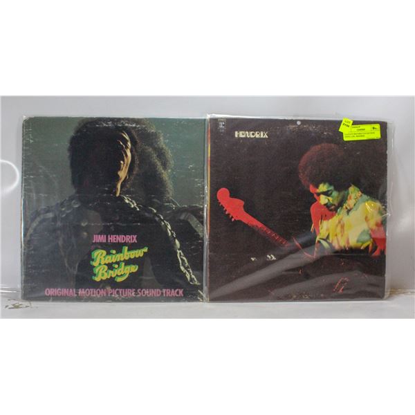 2 ESTATE RECORD COLLECTION VINYL LPS. HENDRIX
