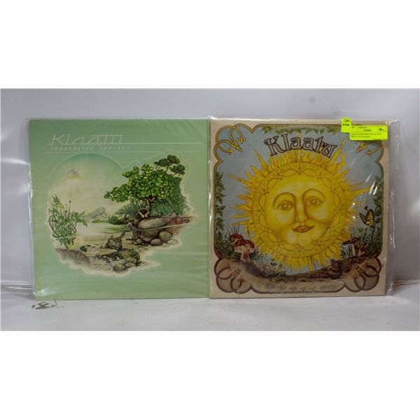 2 ESTATE RECORD COLLECTION VINYL LPS. KLAATU