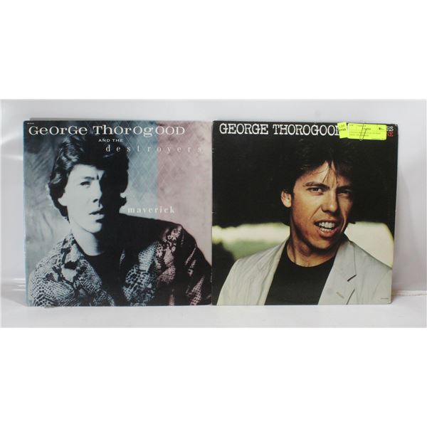 2 ESTATE RECORD COLLECTION VINYL LPS. GEORGE