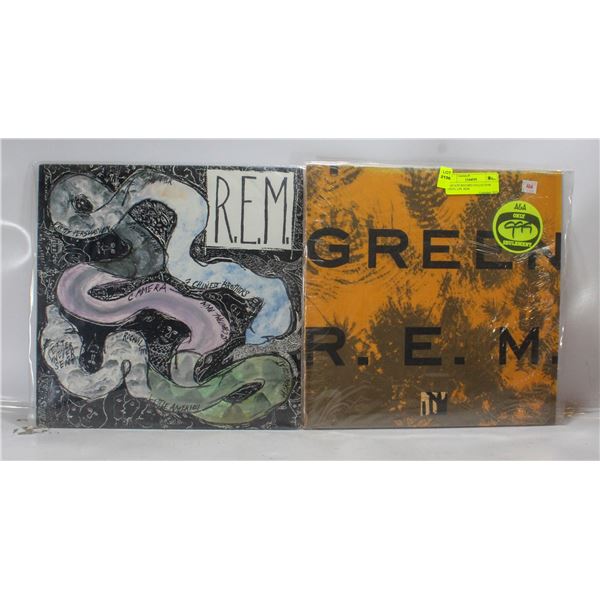 2 ESTATE RECORD COLLECTION VINYL LPS. REM