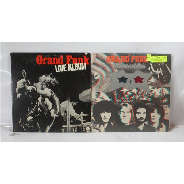3 ESTATE RECORD COLLECTION VINYL LPS. GRAND FUNK