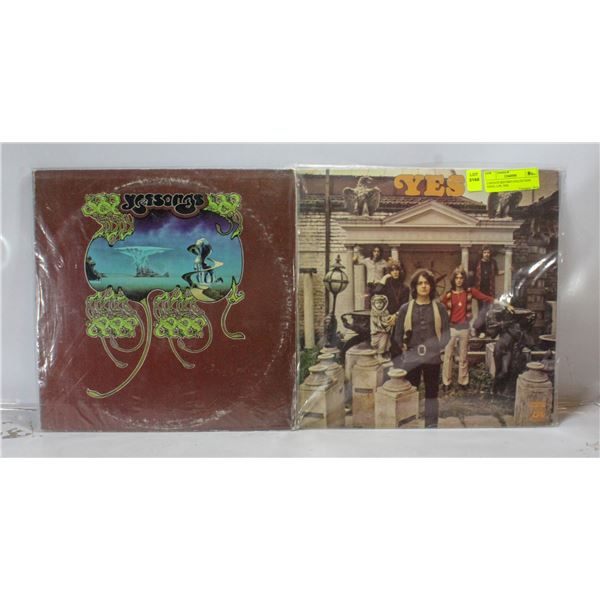 2 ESTATE RECORD COLLECTION VINYL LPS. YES