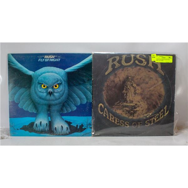 2 ESTATE RECORD COLLECTION VINYL LPS. RUSH