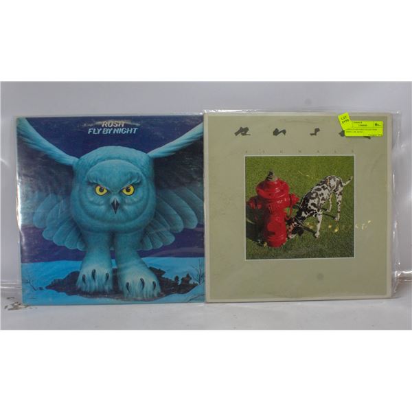 2 ESTATE RECORD COLLECTION VINYL LPS. RUSH