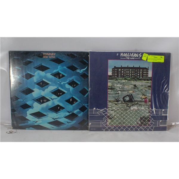 2 ESTATE RECORD COLLECTION VINYL LPS. THE WHO