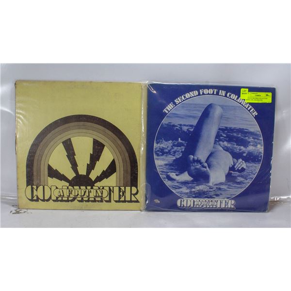2 ESTATE RECORD COLLECTION VINYL LPS. COLDWATER
