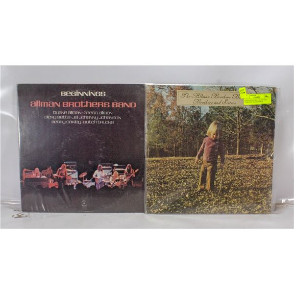 2 ESTATE RECORD COLLECTION VINYL LPS. ALLMAN BROS