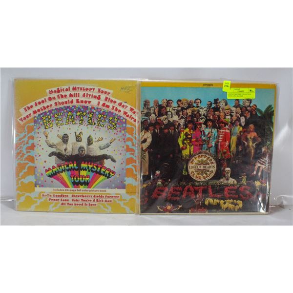 2 ESTATE RECORD COLLECTION VINYL LPS. BEATLES