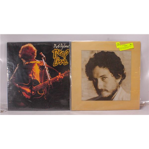 2 ESTATE RECORD COLLECTION VINYL LPS. BOB DYLAN