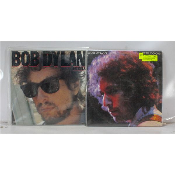 2 ESTATE RECORD COLLECTION VINYL LPS. BOB DYLAN