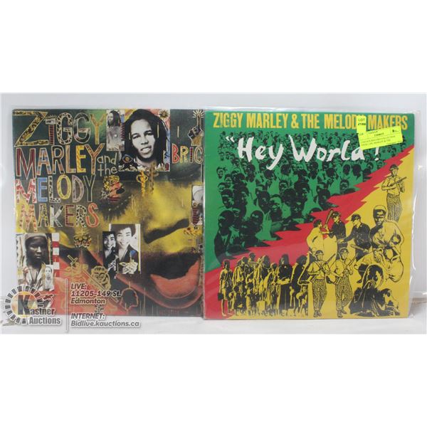 2 ESTATE RECORD COLLECTION VINYL LPS. MARLEY & THE