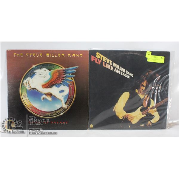 2 ESTATE RECORD COLLECTION VINYL LPS. STEVE