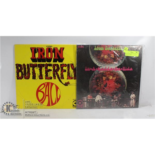 2 ESTATE RECORD COLLECTION VINYL LPS. IRON