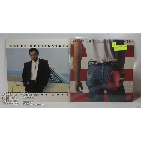 2 ESTATE RECORD COLLECTION VINYL LPS. BRUCE