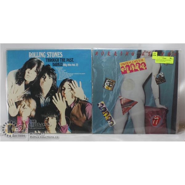 2 ESTATE RECORD COLLECTION VINYL LPS. ROLLING