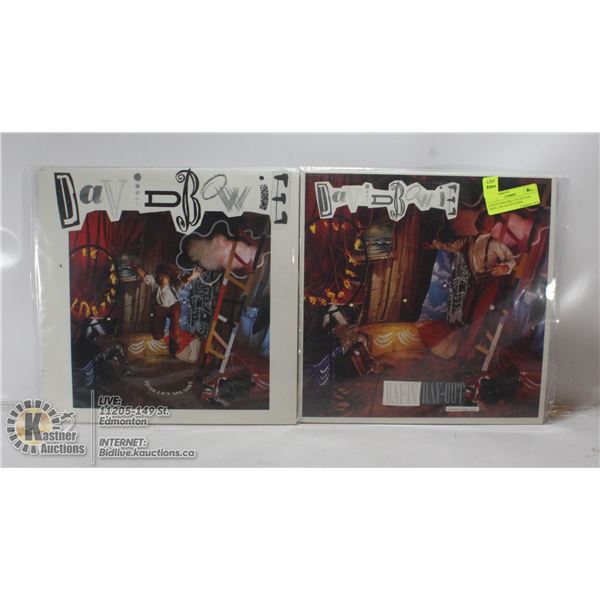 2 ESTATE RECORD COLLECTION VINYL LPS. DAVID BOWIE