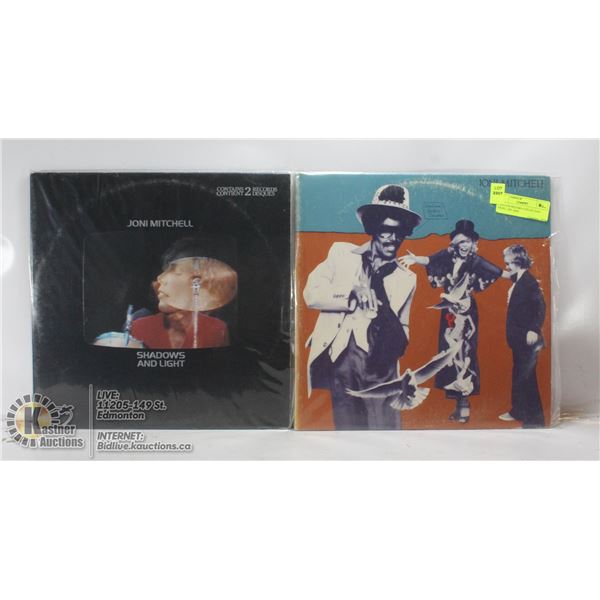 2 ESTATE RECORD COLLECTION VINYL LPS. JONI