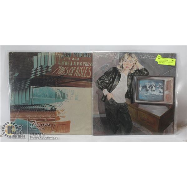 2 ESTATE RECORD COLLECTION VINYL LPS.JONI