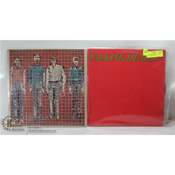 2 ESTATE RECORD COLLECTION VINYL LPS. TALKING