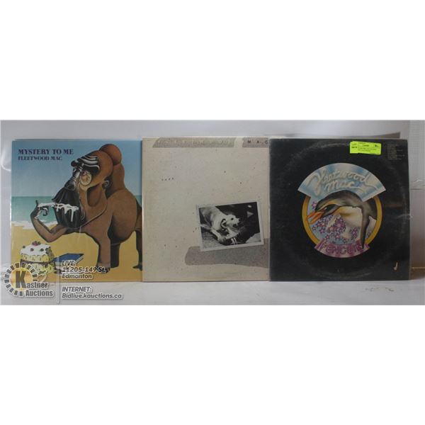 3 ESTATE RECORD COLLECTION VINYL LPS. FLEETWOOD