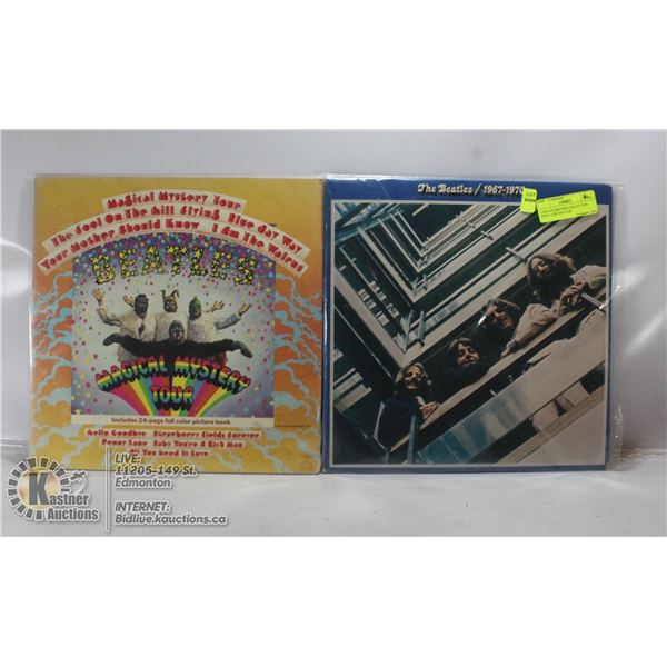 2 ESTATE RECORD COLLECTION VINYL LPS. BEATLES