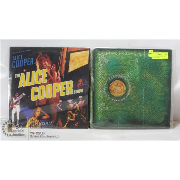 2 ESTATE RECORD COLLECTION VINYL LPS. ALICE