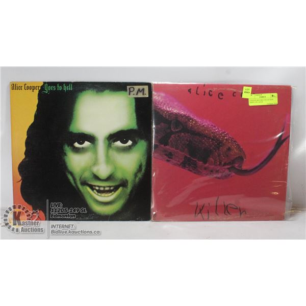 2 ESTATE RECORD COLLECTION VINYL LPS. ALICE